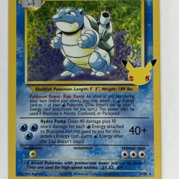 Celebrations Blastoise Celebrations Great condition Centering - Picture 3 of 5